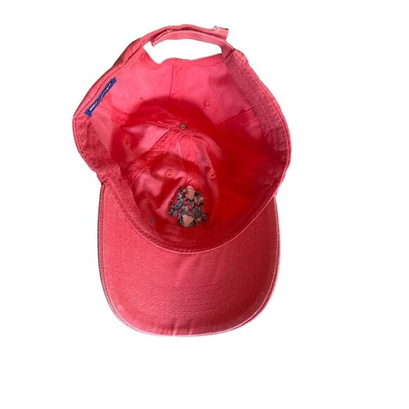 Vintage Daytona Beach FL Red Baseball Cap Adjustable Strap 100% Cotton ESY One S - Picture 5 of 6